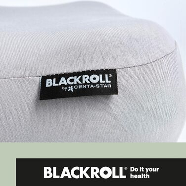 BLACKROLL® Recovery Pillow Set Jersey, orthopedic cervical pillow for the upper cervical spine made from memory foam - Made in Germany Pillow + light gray pillowcase
