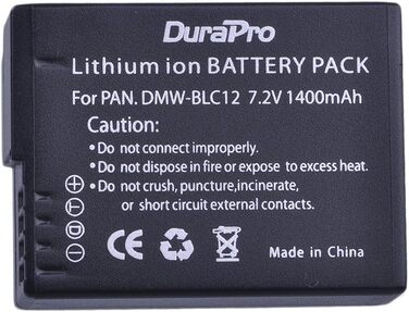 Акумулятор DuraPro 2шт. 1400mAh DMW-BLC12 для Panasonic Lumix FZ1000, FZ200, FZ300, FZ330, G5, G6, G7 + LCD-USB-зарядний пристрій