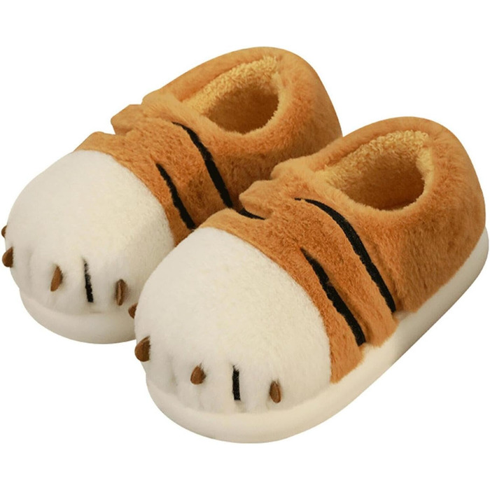 Жіночі халапи LANFIRE з бавовни, халапи-тварини, плюшеві халапи (44/45 EU, вузька ширина, помаранчевий колір)