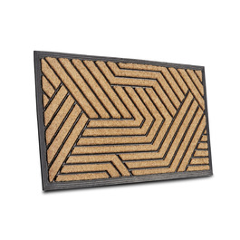 Килимок Hanse Home кокосовий для дому та вулиці 45x75 см (Лабіринт) - вологостійкий, антиковзкий килимок для входу, тераси