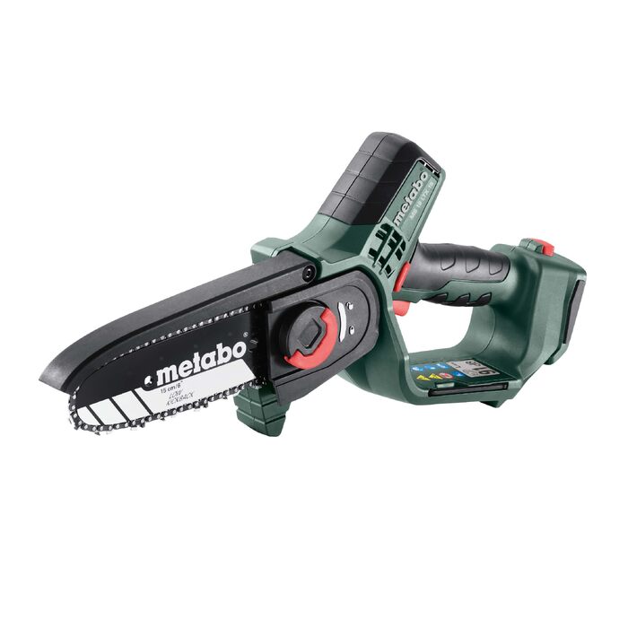 Акумуляторна сукова пила Metabo MS 18 LTX 15, 18В, шина 15 см, для обрізки дерев (без АКБ та зарядного пристрою), CAS сумісна