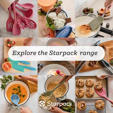 Преміум кухонні щипці StarPack 22,9 см, силіконові, антипригарні, червоні, LFGB, з бонусом – 101 кулінарна порада