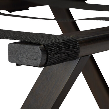Relaxdays Folding Suit Stand in Dark Brown