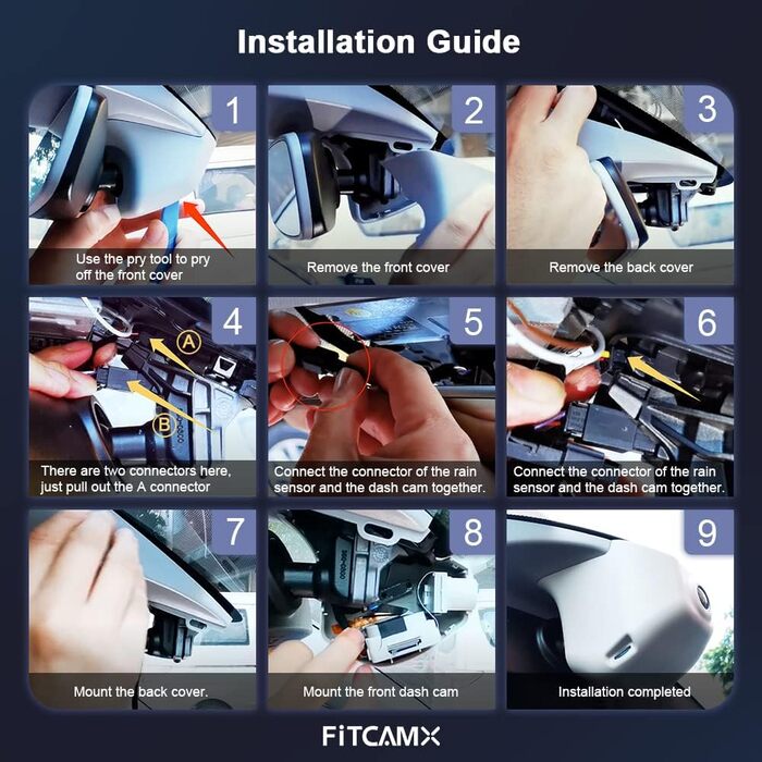 Автореєстратор Fitcamx 4K UHD для VW Tiguan 2016-2024 (HD2-6108) — OEM відеореєстратор з WiFi, G-сенсором, паркуванням та карткою пам'яті 64GB, Plug & Play