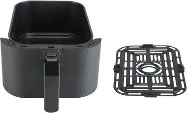 Фритюрниця BOURGINI з керамічним покриттям, 5 літрів, 1500 Вт, чорна (без шкідливих речовин)