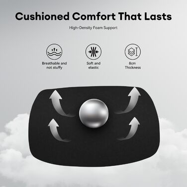 MUSSO V900 Classic: Ергономічне крісло для офісу та дому з регульованою спинкою, підтримкою попереку, 4D підлокітниками та підголовником, сітчаста спинка, чорний колір