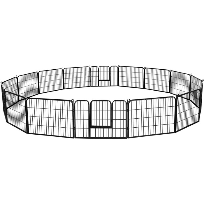 Забіг для цуценят Yaheetech 16-панельний, 60 см, для собак, кроликів, канарейок (для дому та вулиці)