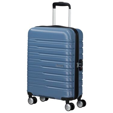 Чемодан American Tourister Flashline Spinner S, 55 см, 34 л, блакитний (Coronet Blue)