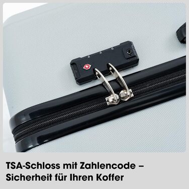 Набір валіз, багажний набір, роликові валізи, дорожній набір валіз 5шт, ABS пластик, TSA замок, містить 1 сумку та 1 косметичку, 4 колеса, телескопічна ручка з алюмінію (рожеве золото) (темно-сірий)