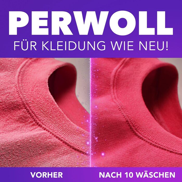 Рідкий засіб для прання кольорових речей Perwoll Color, технологія Dreifach-Renew для відновлення кольорів та волокон, 1.35 л (набір 8 шт, 160 прань)