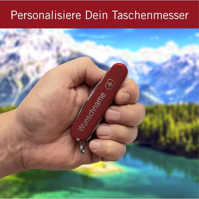 Мультитул Victorinox Deluxe Tinker з гравіюванням, 17 функцій, ніж для чоловіків, мультиінструмент з нержавіючої сталі