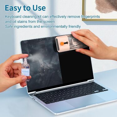 Набір для чищення клавіатури 12 в 1: для ноутбука, iPhone, MacBook, PC, камери (рожевий)