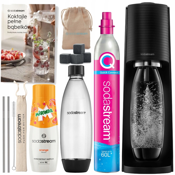 Сифонізатор SodaStream Terra, рожевий, 2000 мл, з пляшкою 1 л