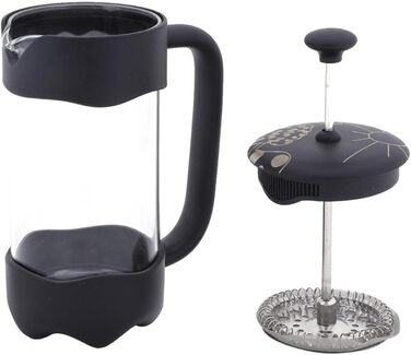 French Press Any Morning: кавоварка френч-прес з нержавіючої сталі та скла, 600/350 мл