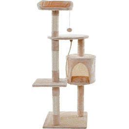 Кігтеточка для котів ESTEXO 112 см, XL, кріпиться до стіни, бежева