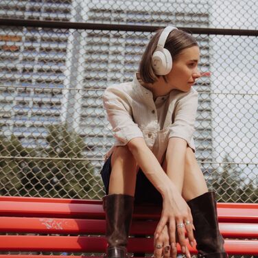 Бездротові Bluetooth-навушники Teufel REAL Blue NC 3 Over-Ear з активним шумозаглушенням ANC, Pearl White