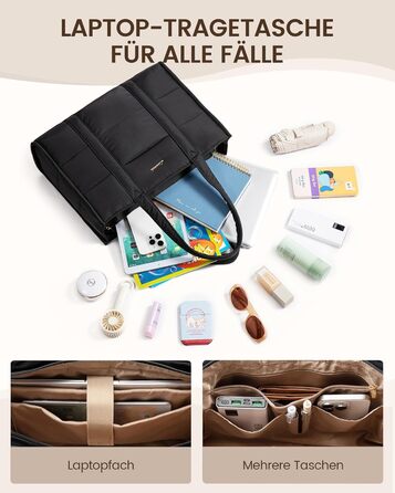 Сумка для ноутбука LOVEVOOK для жінок, велика містка, на плечі, для роботи, навчання, універсальна (17 дюймів, темно-зелена)