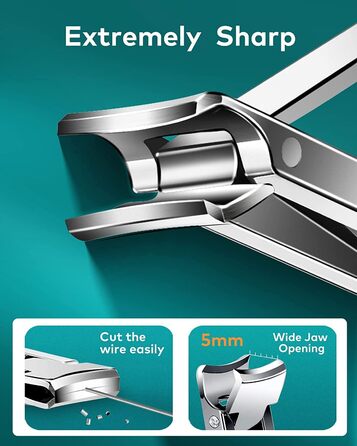 Ножиці для нігтів MR.GREEN складні, медична нержавіюча сталь, ультратонкі дорожні, компактні