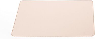 Placemats and Coasters made from Recycled Leather, 2 Placemats, 40x30 cm Placemats and 10x10 cm Coasters, (Cream White)