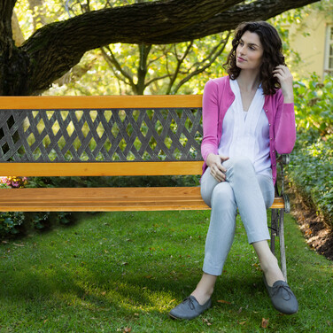 Relaxdays Garden Bench with Wicker Look