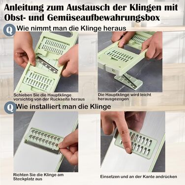 Набір для нарізання овочів та зелені 6-в-1: тертка, нарізач цибулі, кухонні аксесуари