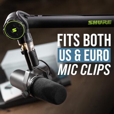 Штурмова стійка для мікрофона Shure by Gator з кабельною системою, чорна (SH-BROADCAST1)