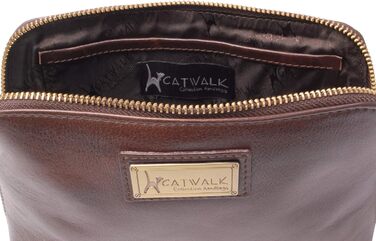 Сумка для косметики Emma Catwalk Collection з натуральної шкіри, коричнева