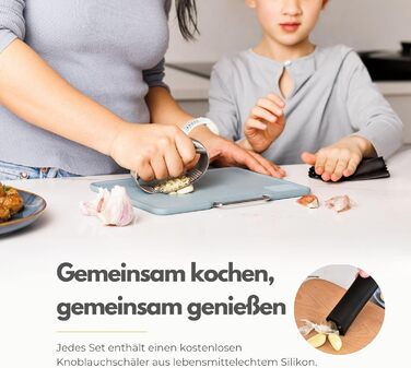 Прес для часнику CLOVE з подрібнювачем та скребком, нержавіюча сталь 18/10, ручна, для кухні