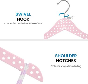 Дерев'яні вішалки для дитячого одягу ZOBER (10 шт.)