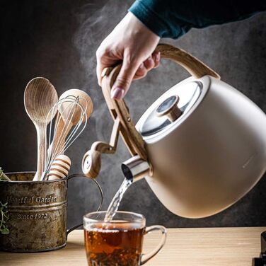 Чайник зі сталі 2.5L Induktion (Крем)