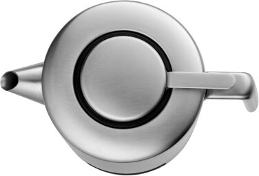 WMF Kult Teapot with trivet, 3-piece, Teapot 1.2l, infuser insert, trivet, Cromargan stainless steel brushed, for hot and cold drinks, 1.2 L, 06.3122.6030