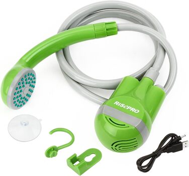 Портативний душ для кемпінгу з акумулятором 2200 мАг, USB-зарядка, шланг 1,8 м, водяна помпа для туризму, миття авто та домашніх тварин