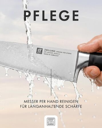Набір кухонних ножів ZWILLING Vier Sterne, 3 предмети, нержавіюча сталь, Made in Germany
