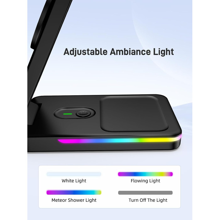 Магнітна зарядна станція 3-в-1 для Google Pixel Watch 3/2, Pixel 10/Pro/XL, 9/Pro/XL та Pixel Buds. Бездротовий зарядний пристрій Magsafe, складаний, для подорожей.