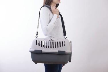 Транспортний бокс для котів та собак Nomade 2 - міцний бокс з поліпропілену, 55x36x35 см, до 8 кг