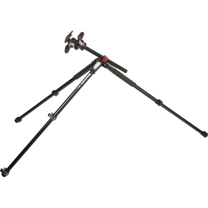 Штатив Manfrotto 055XPRO3 з триноголовою – професійний штатив з алюмінію, 3 секції, для DSLR та аксесуарів