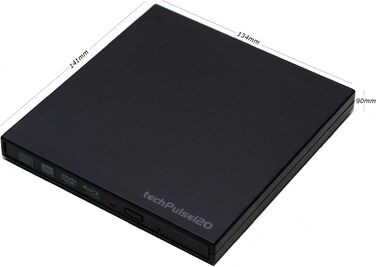 Зовнішній корпус для Slim SATA HDD/SSD накопичувачів techPulse120 USB 3.0, 9.5 мм (без диска)