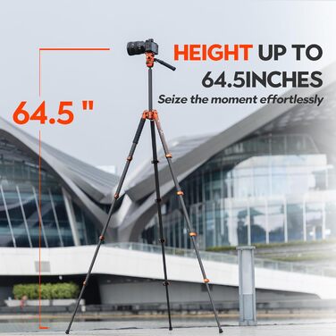 Штатив для відеокамери Fotopro X-Airfly з рідкосною головкою, кульковою головкою для панорами, з вуглецевого волокна, 1,3 кг, розширюється, компактний, для DSLR, 15 кг, сірий