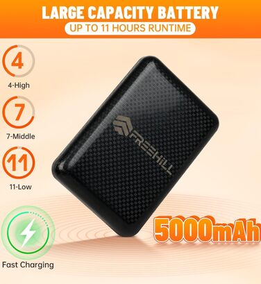 Обогревні шкарпетки з мериносової вовни Freehill для чоловіків та жінок, USB-зарядка, чорні