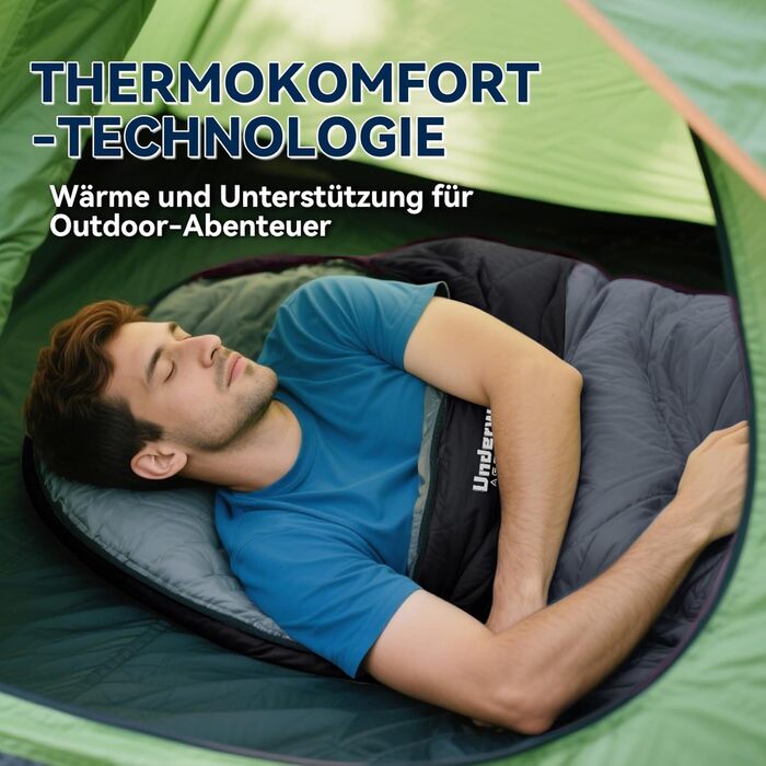 Спальні мішки для дорослих та дітей – ультралегкі, компактні спальні мішки на 3 сезони для походів та кемпінгу. Чорний, 1,3 кг