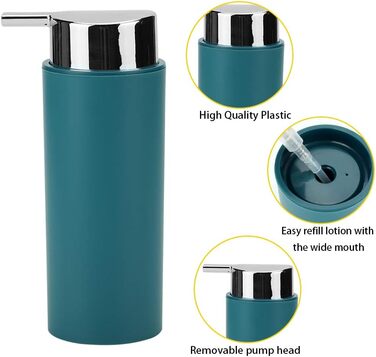 Набір аксесуарів для ванної кімнати Otostar 6 шт. з пластику (темно-зелений)