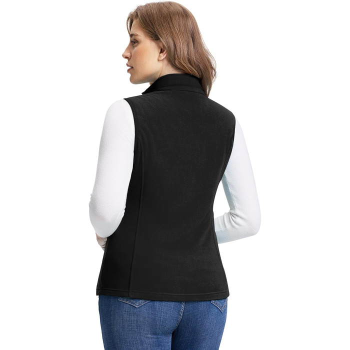 Жіноча флісова жилетка Outdoor Ventures - тепла безрукавка для спорту та відпочинку, чорна, XS