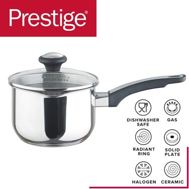 Набір каструль Prestige Täglich з нержавіючої сталі, 3 шт.