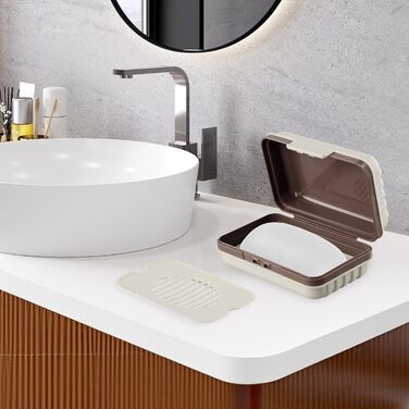 2 шт. мильниця з кришкою, туристична мильниця, підставка для мила, вологостійкий контейнер для мила для подорожей, душу, ванної кімнати, кухні