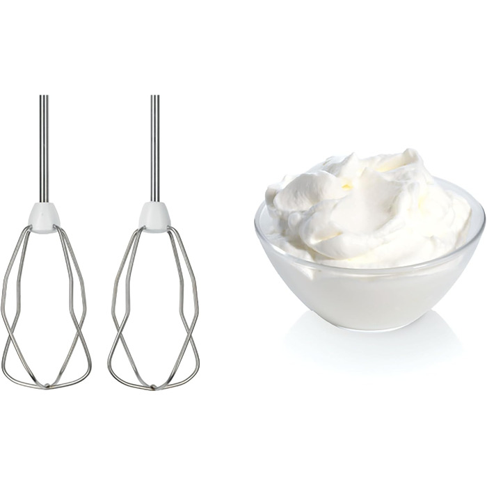 Ручний міксер Bosch MFQ3540: 2 вінчики, 2 гаки для тіста, пюрірувач, 5 швидкостей, 450 Вт, білий