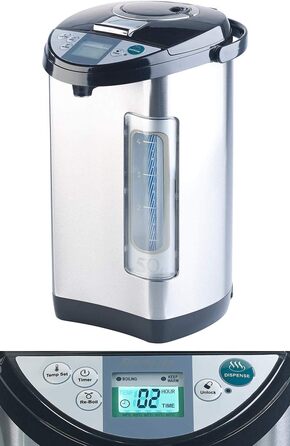 Rosenstein & Söhne Hot Water Dispenser: 5-Liter Water Tank, 5 Temperature Settings, 1.200 Watts (Hot Water Boiler, Hot Water Heater, Instant Water Heater)