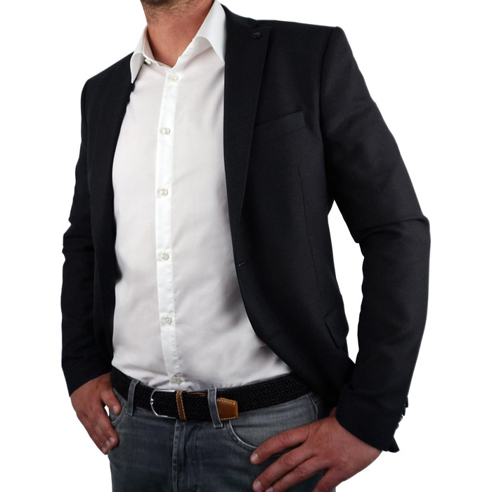 Плетіний еластичний ремінь DonDon для жінок та чоловіків, чорний, 100-120 см