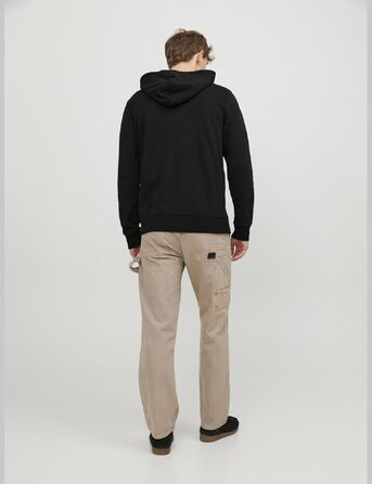 Чоловіча однотонна толстовка з капюшоном Jack & Jones