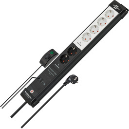 Мережевий фільтр Brennenstuhl Premium-Line Comfort Switch Plus, подовжувач на 6 розеток, кабель 3м, білий