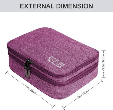 OliviaLiving Electronic Organizer, Jelly Comb Electronic Accessories Cable Organizer Bag Waterproof Travel Cable Storage Bag for Charging Cables Power Bank iPad